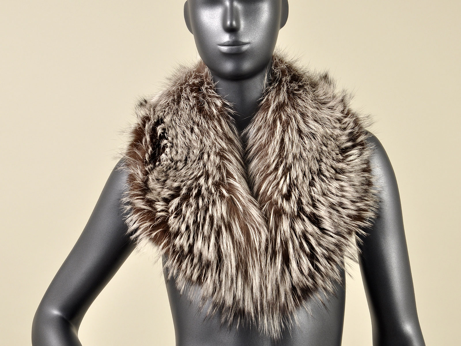 silver blue fox collar