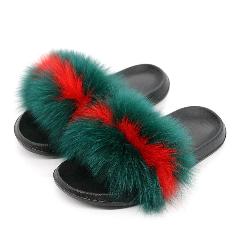 Multi Coloured Fluffy Sliders