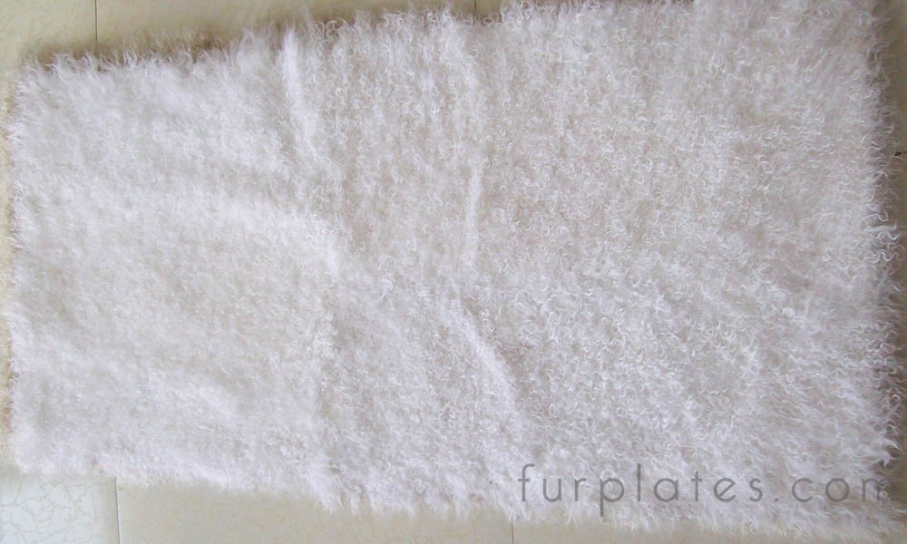 bleached curly lamb kalgan lamb plate