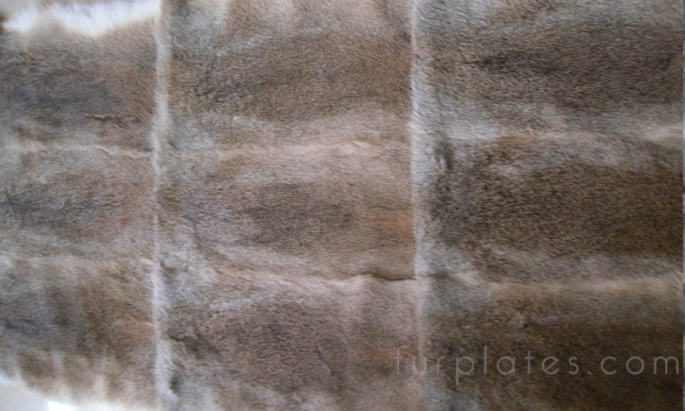 natural brown hare rabbit fur plate long hair
