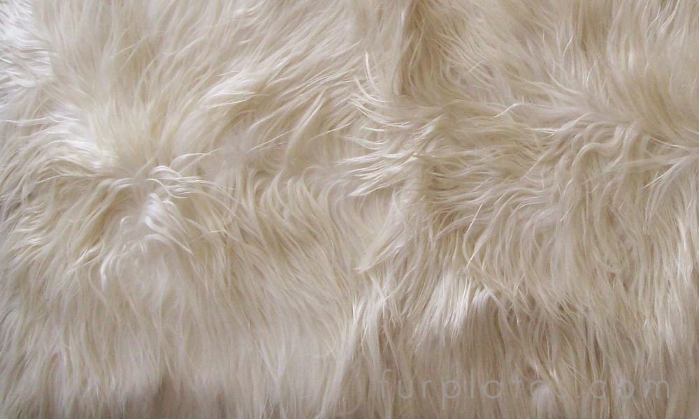 natural kidassia long hair kid goat fur plate